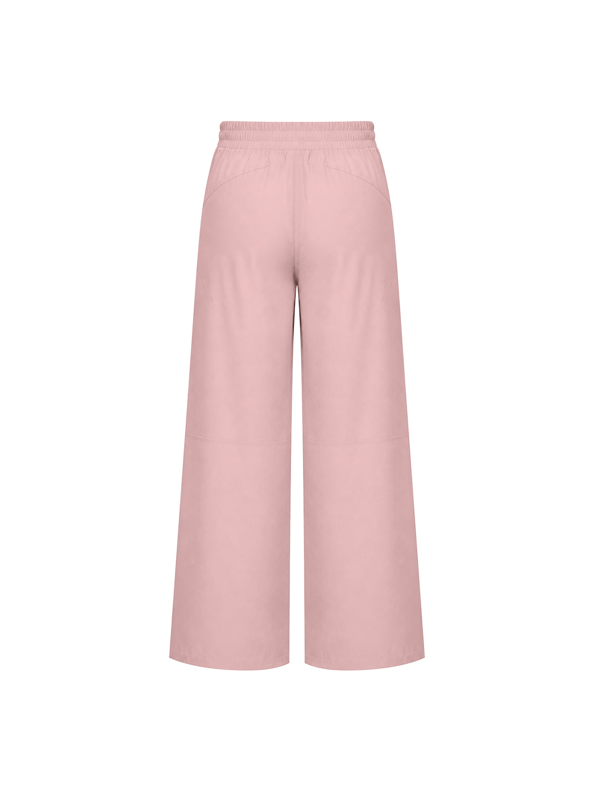 Women’s High-Waisted Wide-Leg Yoga Pants pink back view