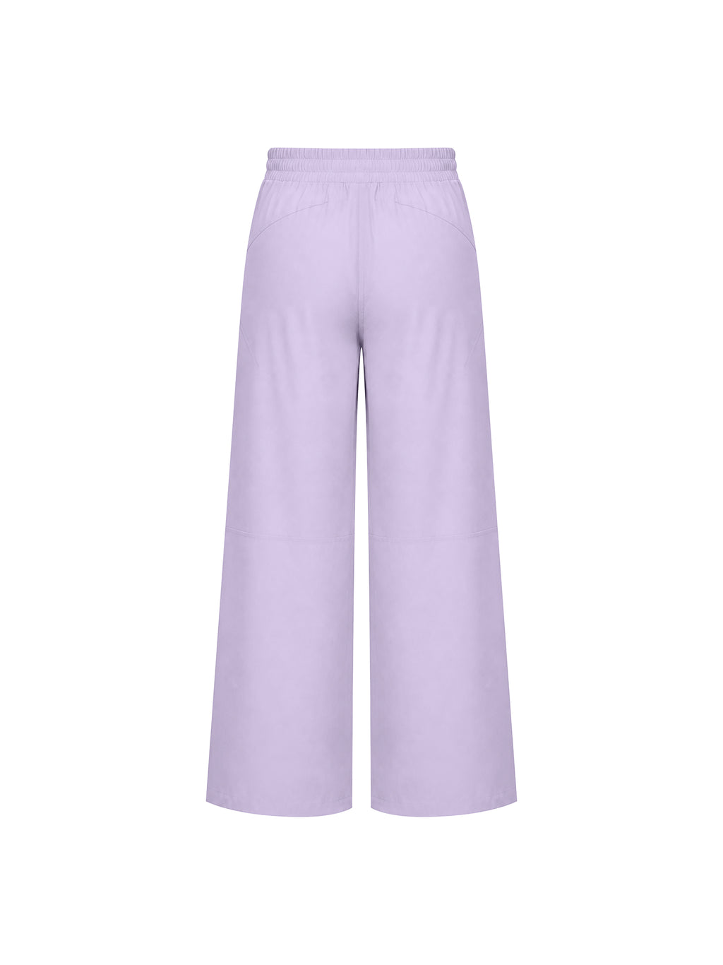 Women’s High-Waisted Wide-Leg Yoga Pants purple back view