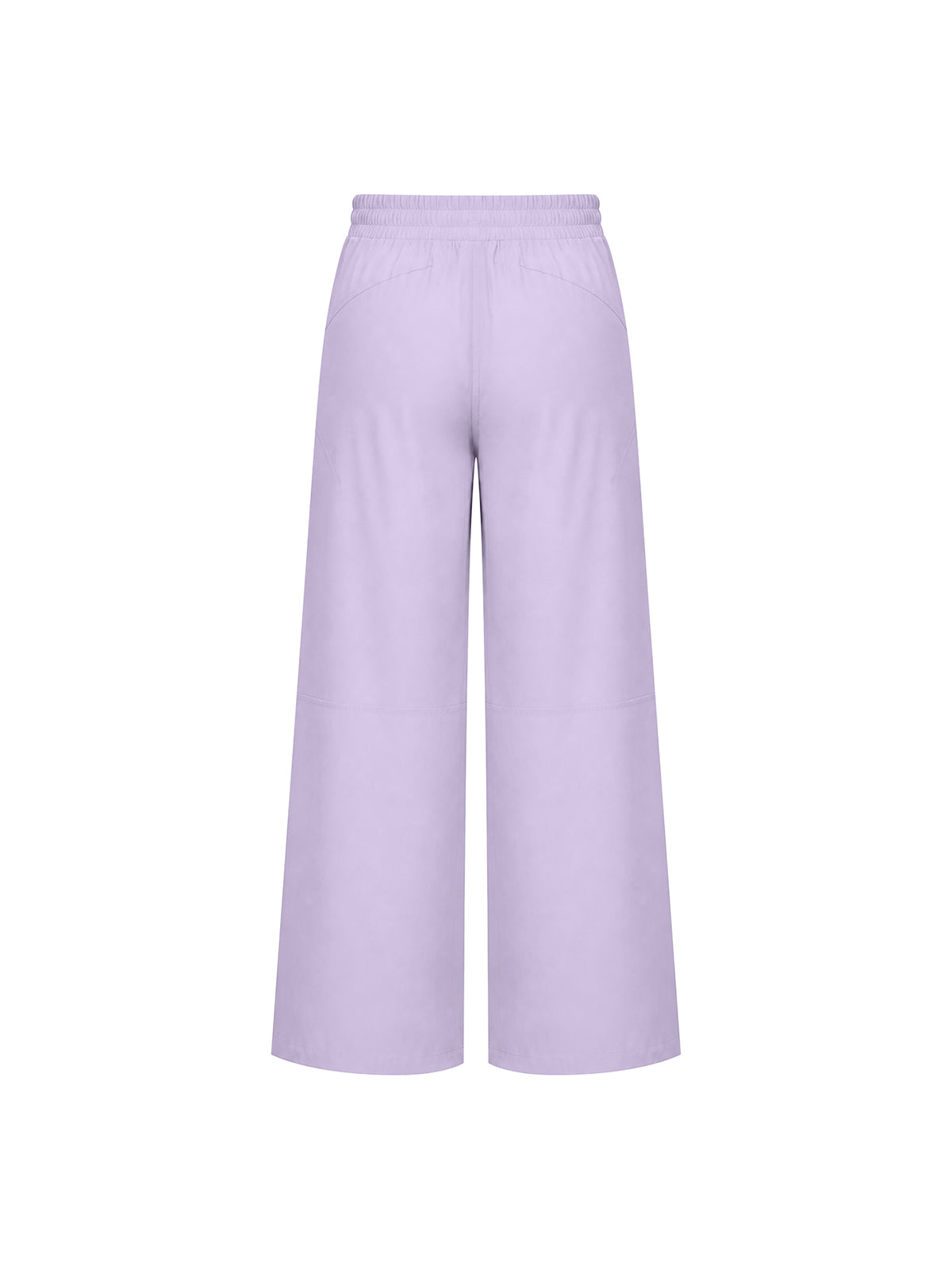 Women’s High-Waisted Wide-Leg Yoga Pants purple back view