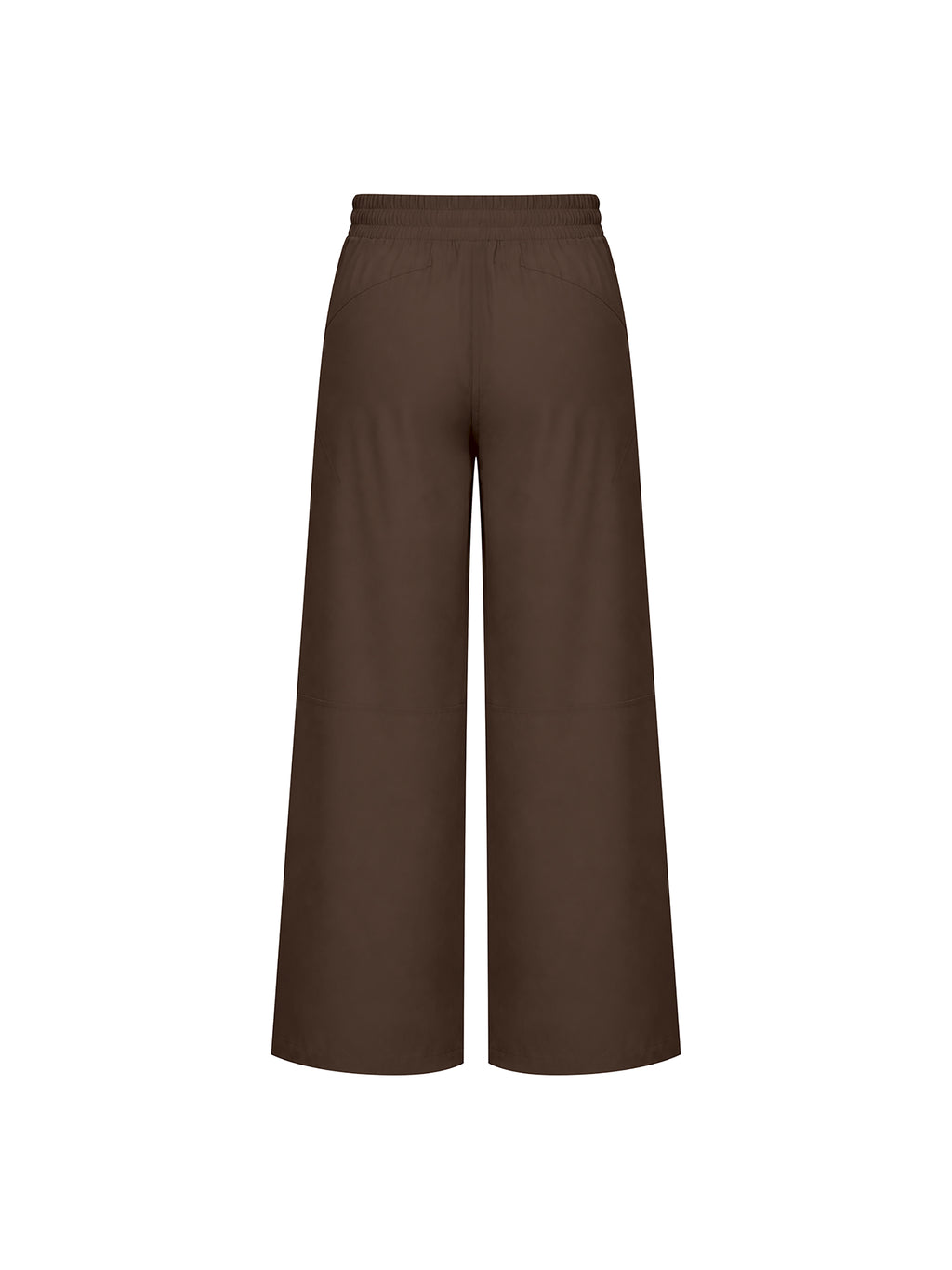 Women’s High-Waisted Wide-Leg Yoga Pants brown back view