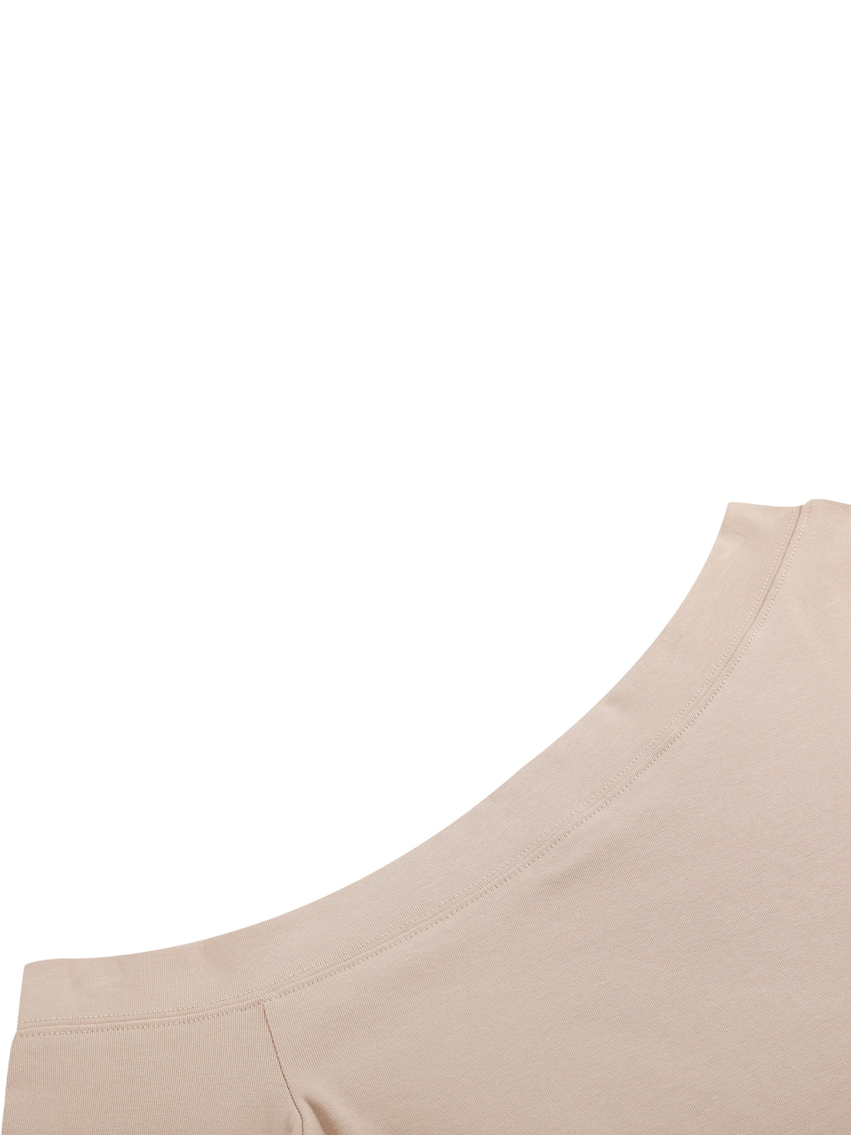 Women’s Off-Shoulder Bell Sleeve T-Shirt neckline seam detail