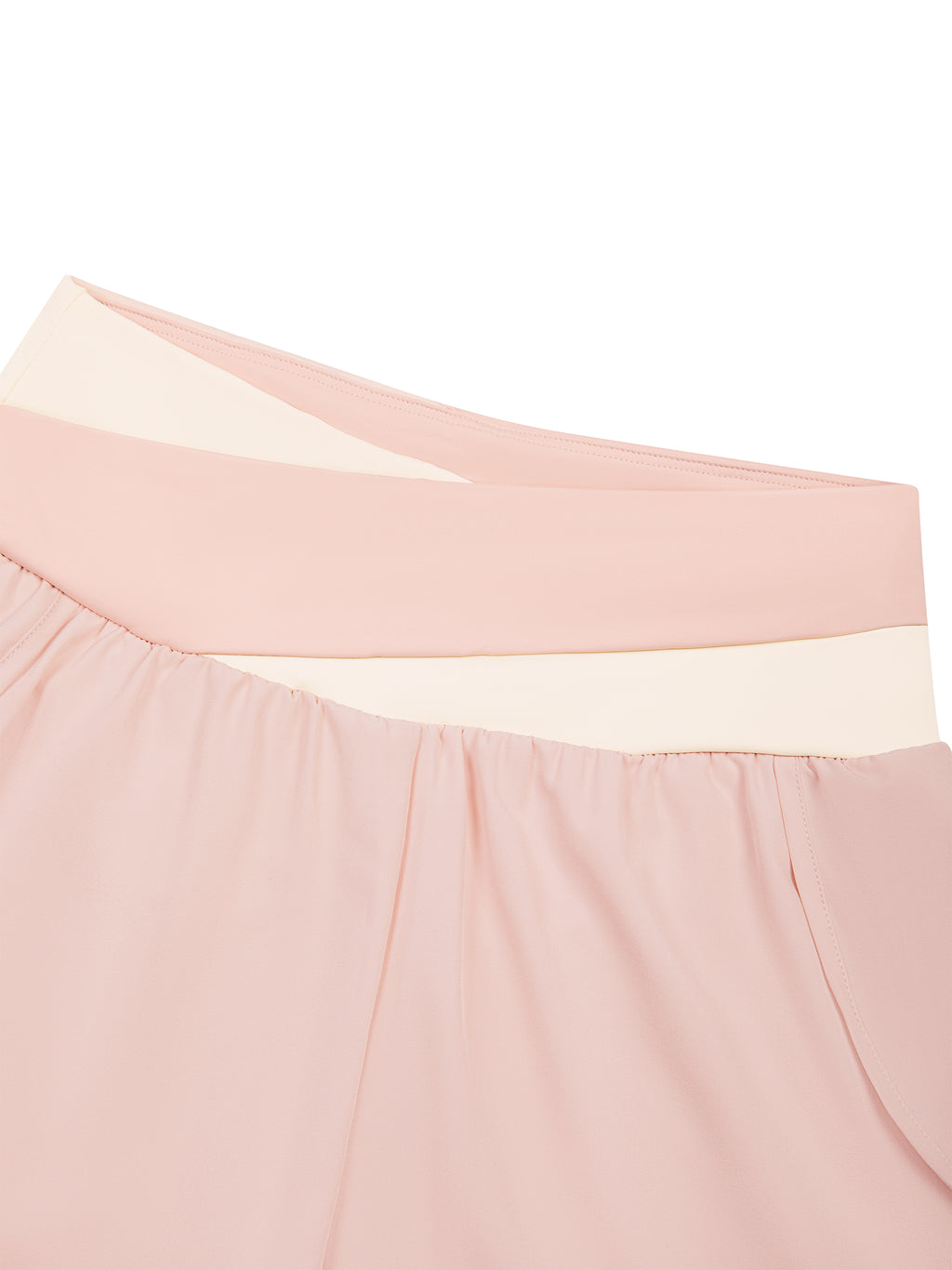 Women’s Panelled High-Waisted Yoga Leggings layered waistband detail