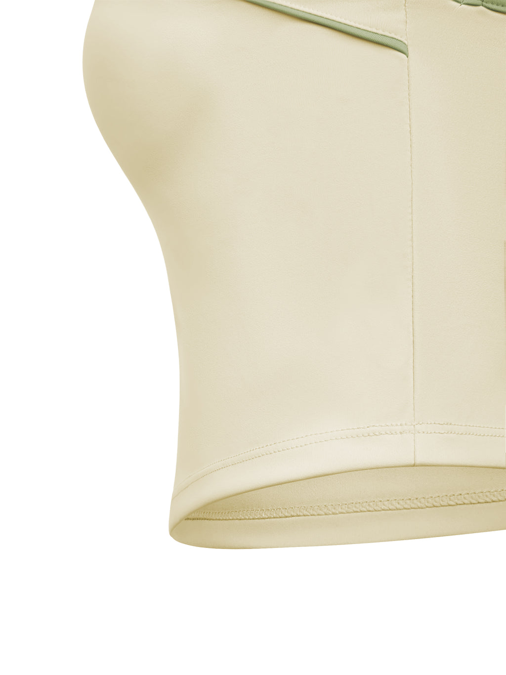 Women’s Piping Yoga Tank Top hem construction detail
