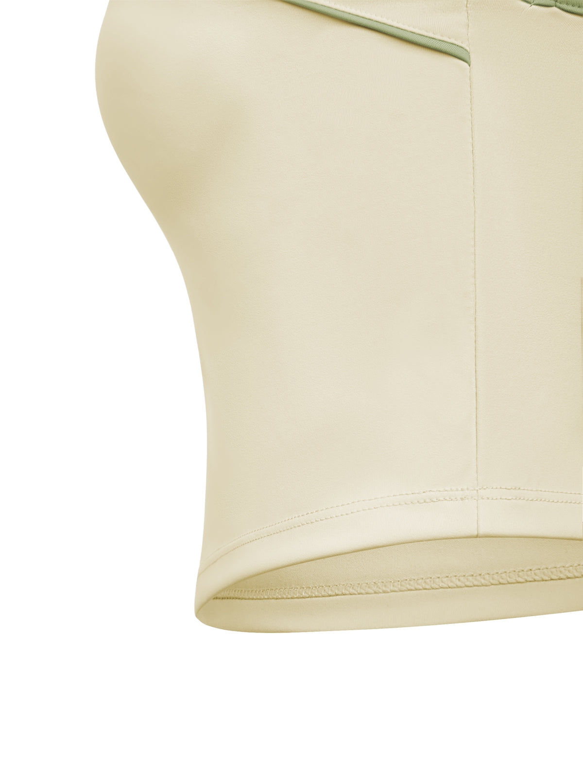 Women’s Piping Yoga Tank Top hem construction detail