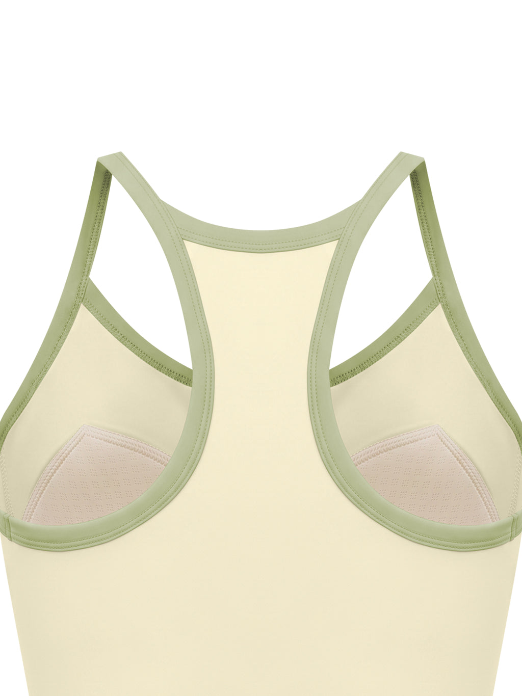Women’s Piping Yoga Tank Top back piping detail