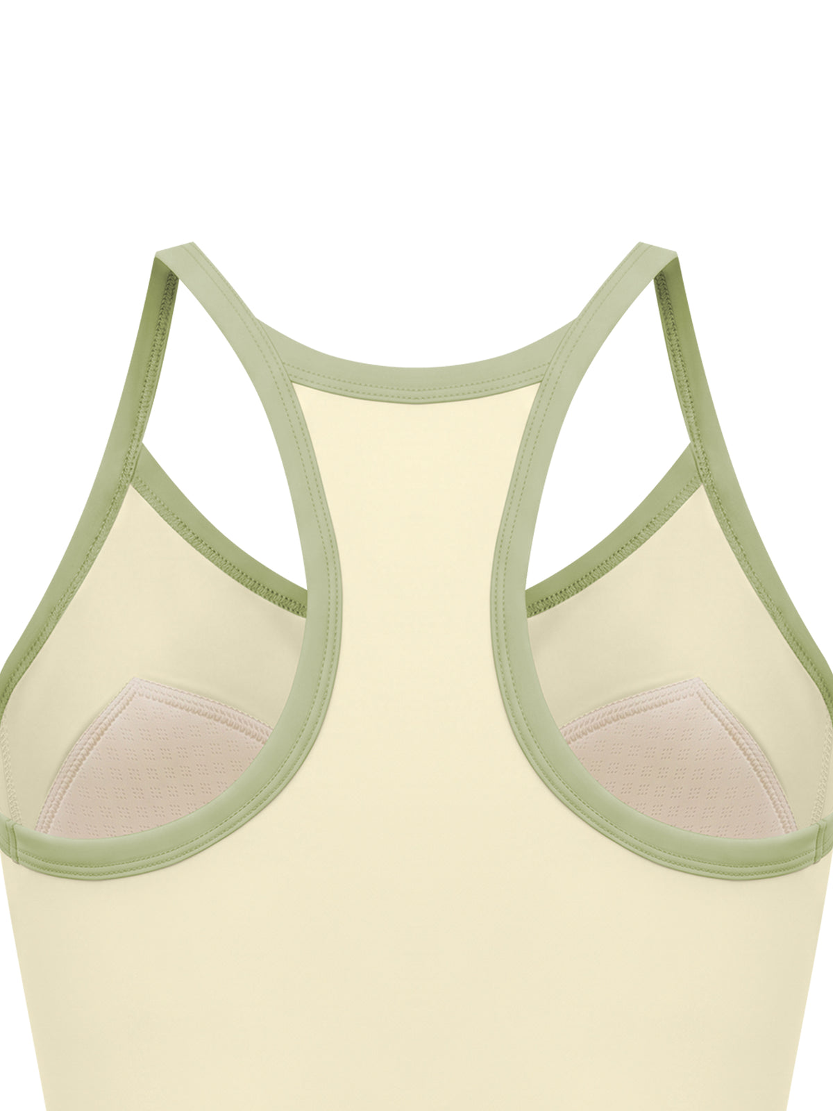 Women’s Piping Yoga Tank Top back piping detail