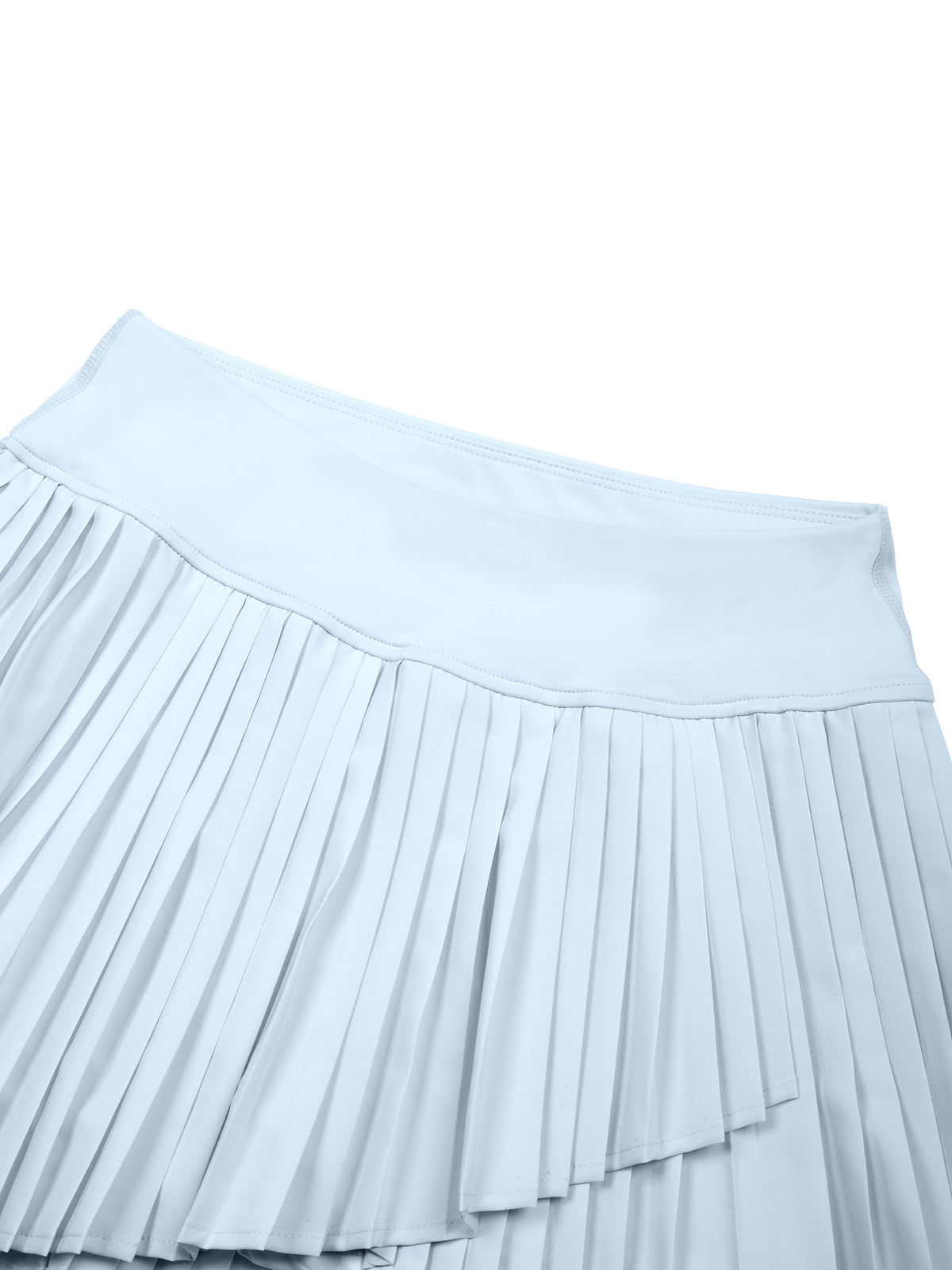 Women’s Pleated Yoga Skort waistband and pleat detail