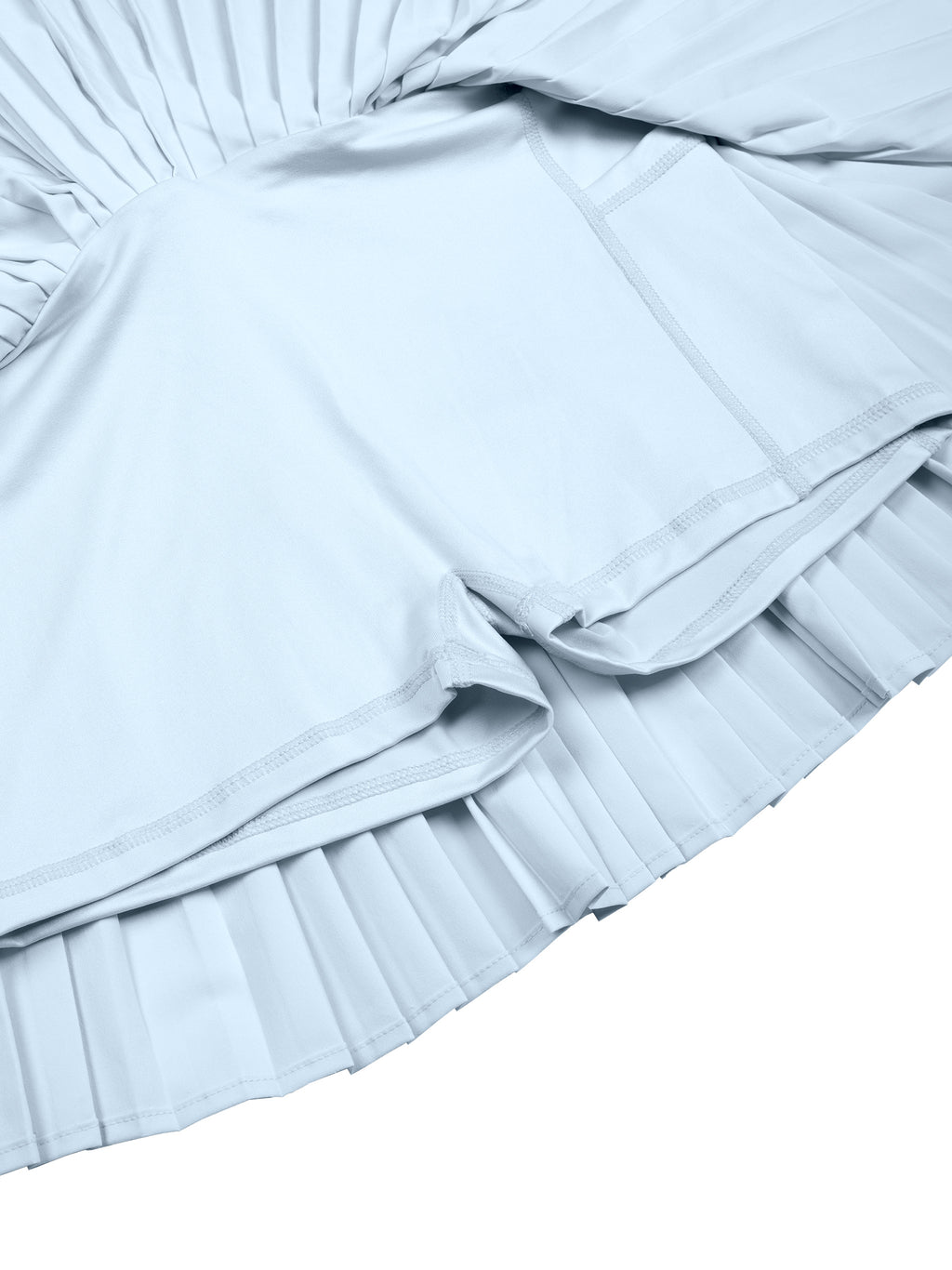 Women’s Pleated Yoga Skort integrated inner shorts detail