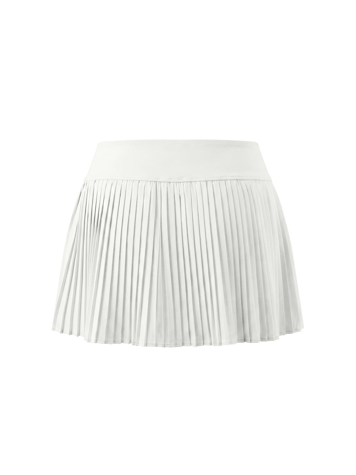 Women’s Pleated Yoga Skort white back view