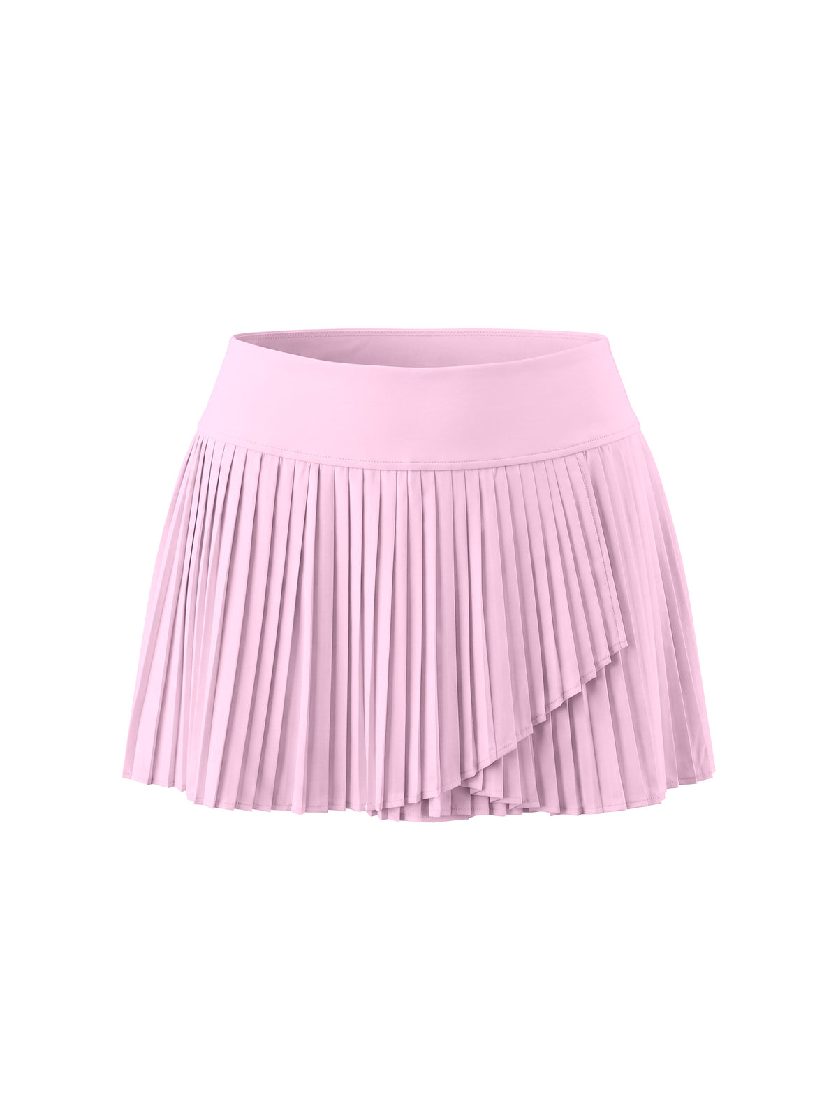 Women’s Pleated Yoga Skort pink front view