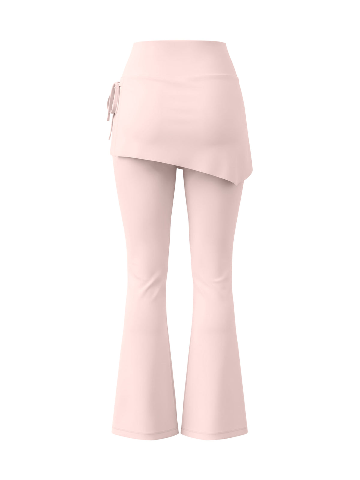 Women’s Skirted Flare Yoga Leggings - Light Pink back