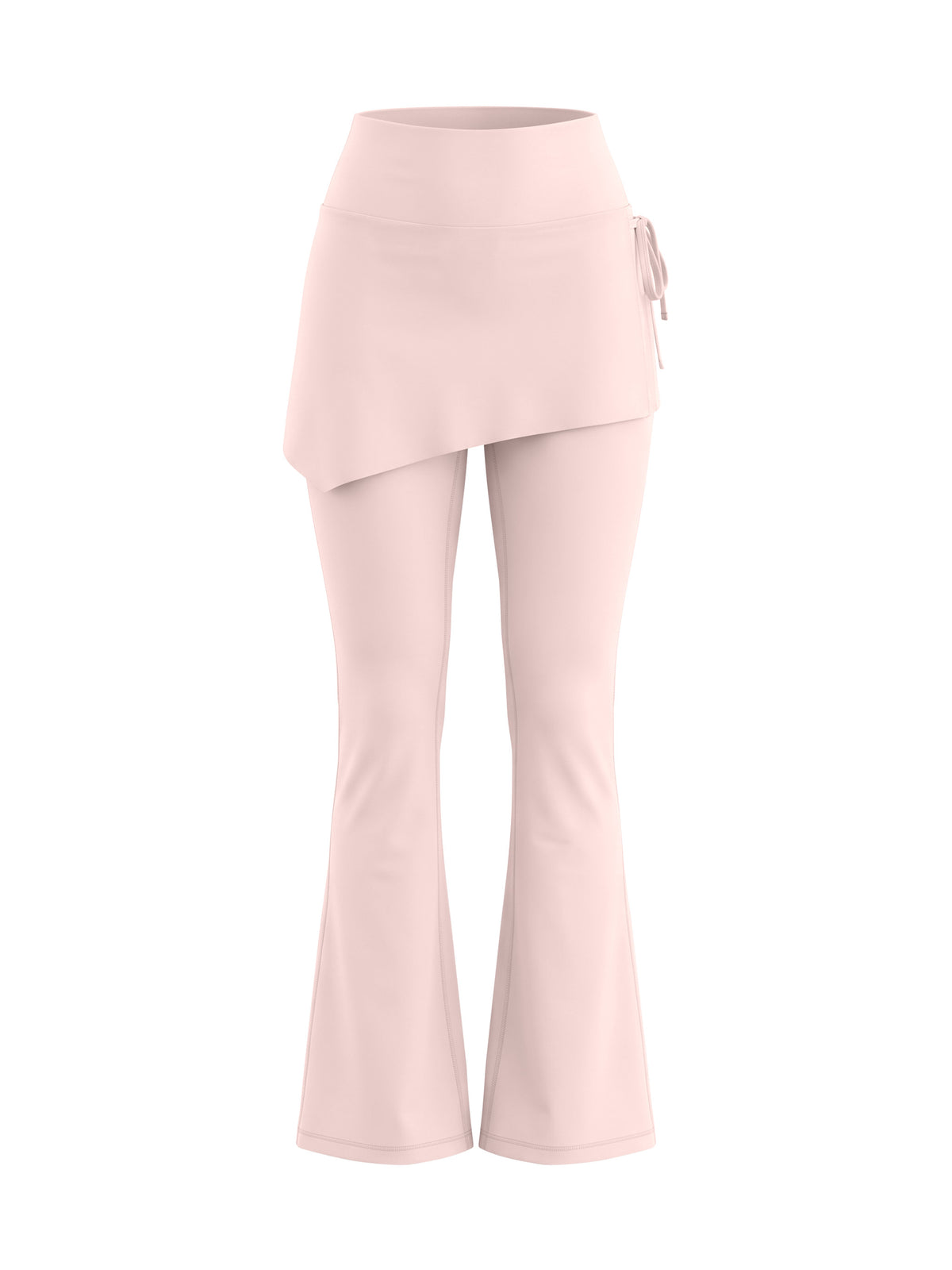 Women’s Skirted Flare Yoga Leggings - Light Pink front