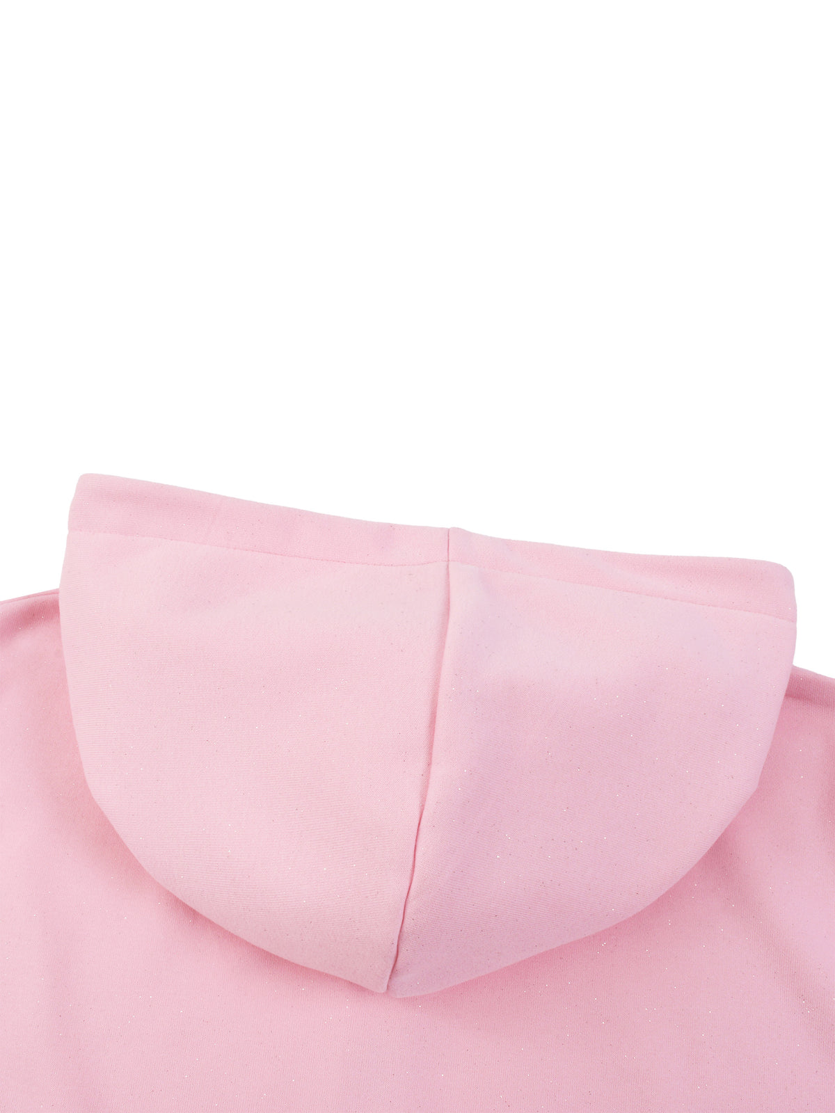 Women’s Sparkles Fleece Full Zip Hoodie pink hood back detail