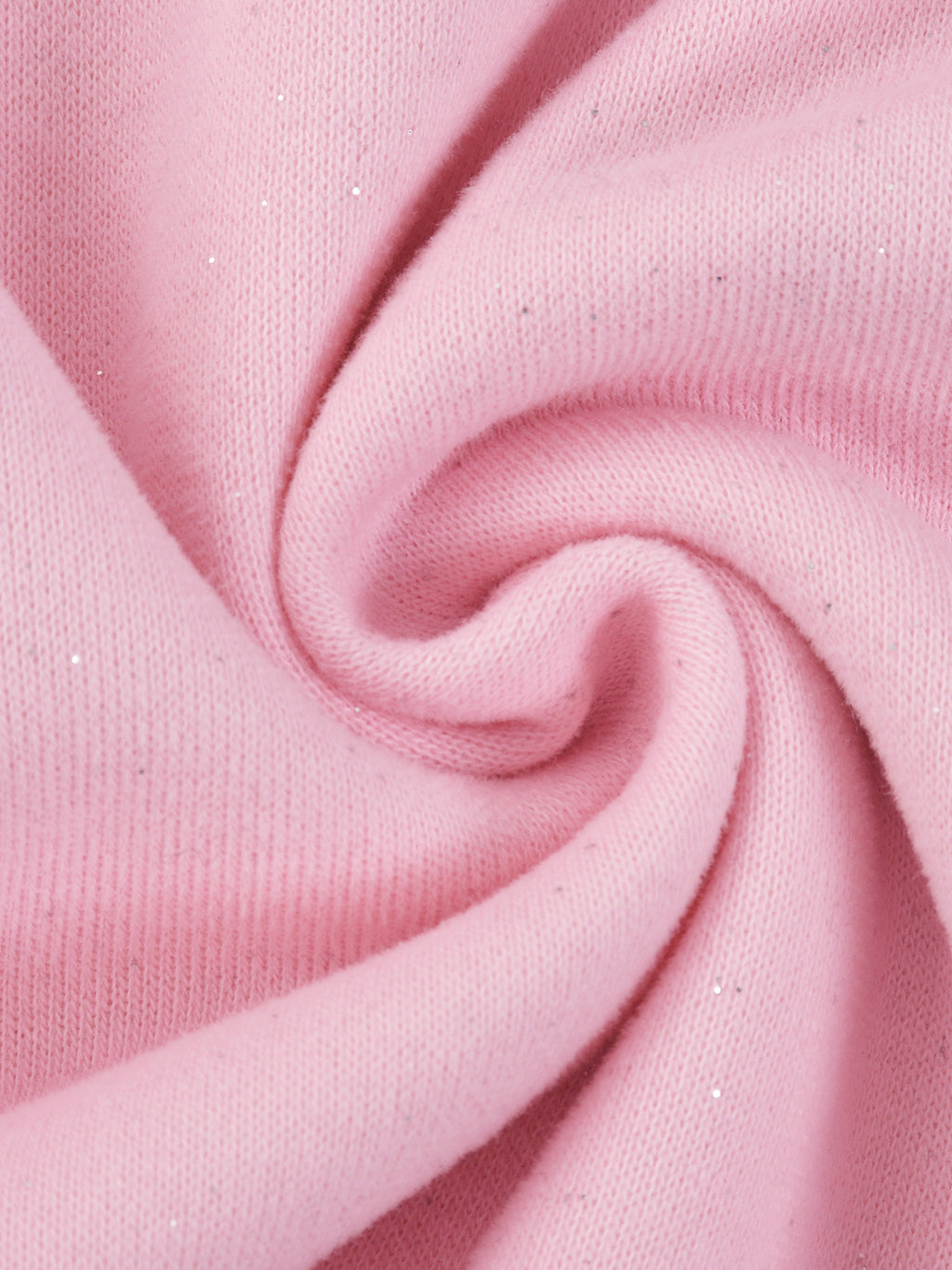 Women’s Sparkles Fleece Full Zip Hoodie pink fleece texture detail
