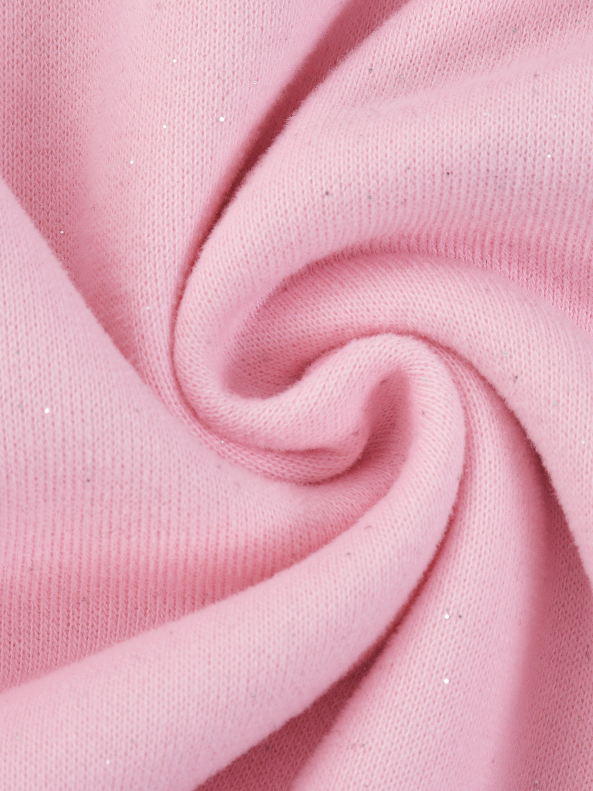 Women’s Sparkles Fleece Full Zip Hoodie pink fleece texture detail