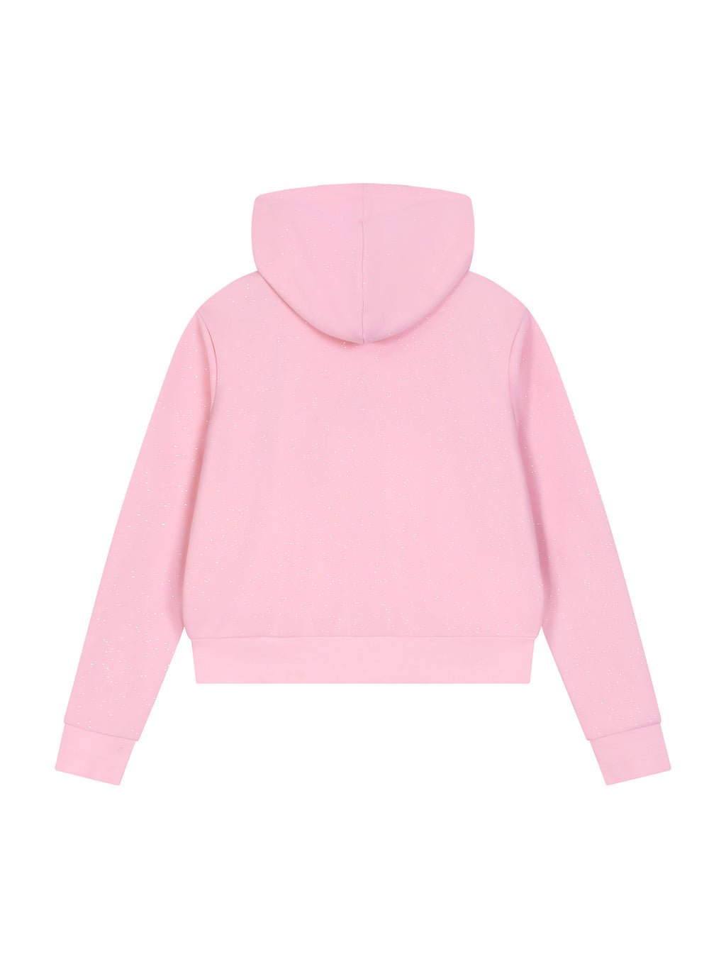 Women’s Sparkles Fleece Full Zip Hoodie pink back view