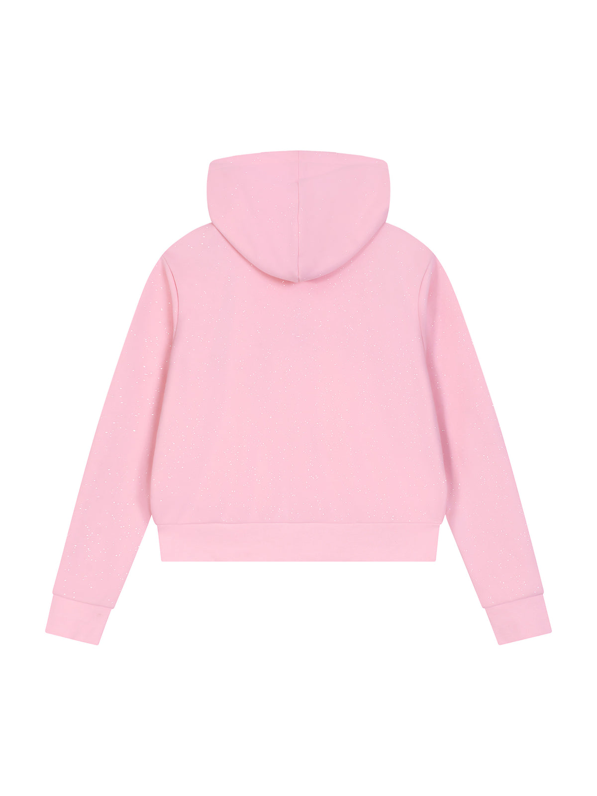 Women’s Sparkles Fleece Full Zip Hoodie pink back view