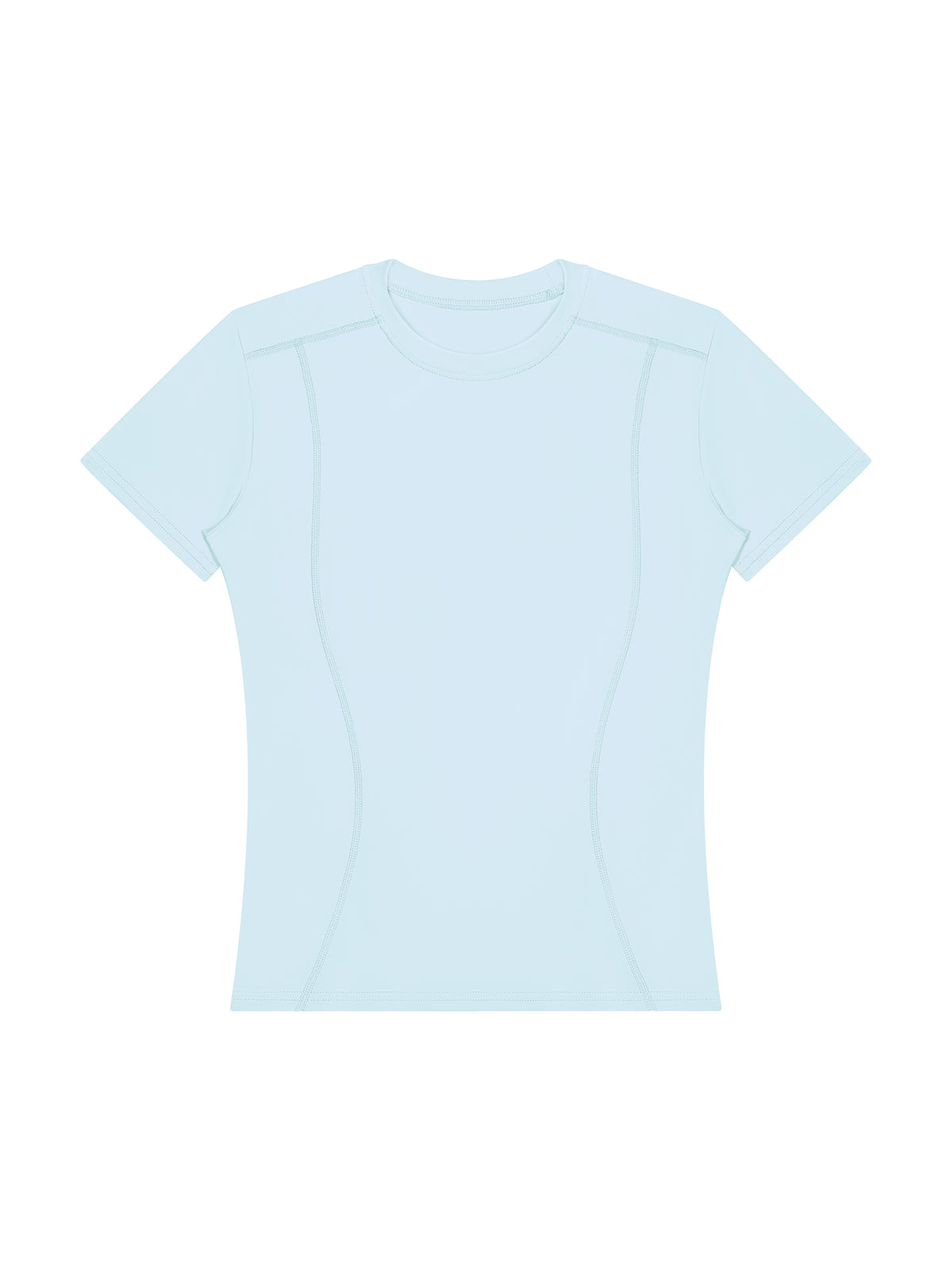 Women’s Topstitch Training T-Shirt - Light Blue front