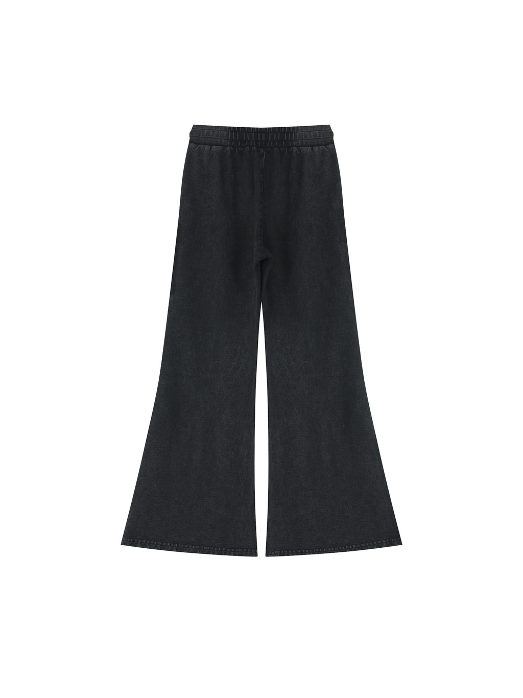 Women’s Vintage Wash Flared Sweatpants black back product view