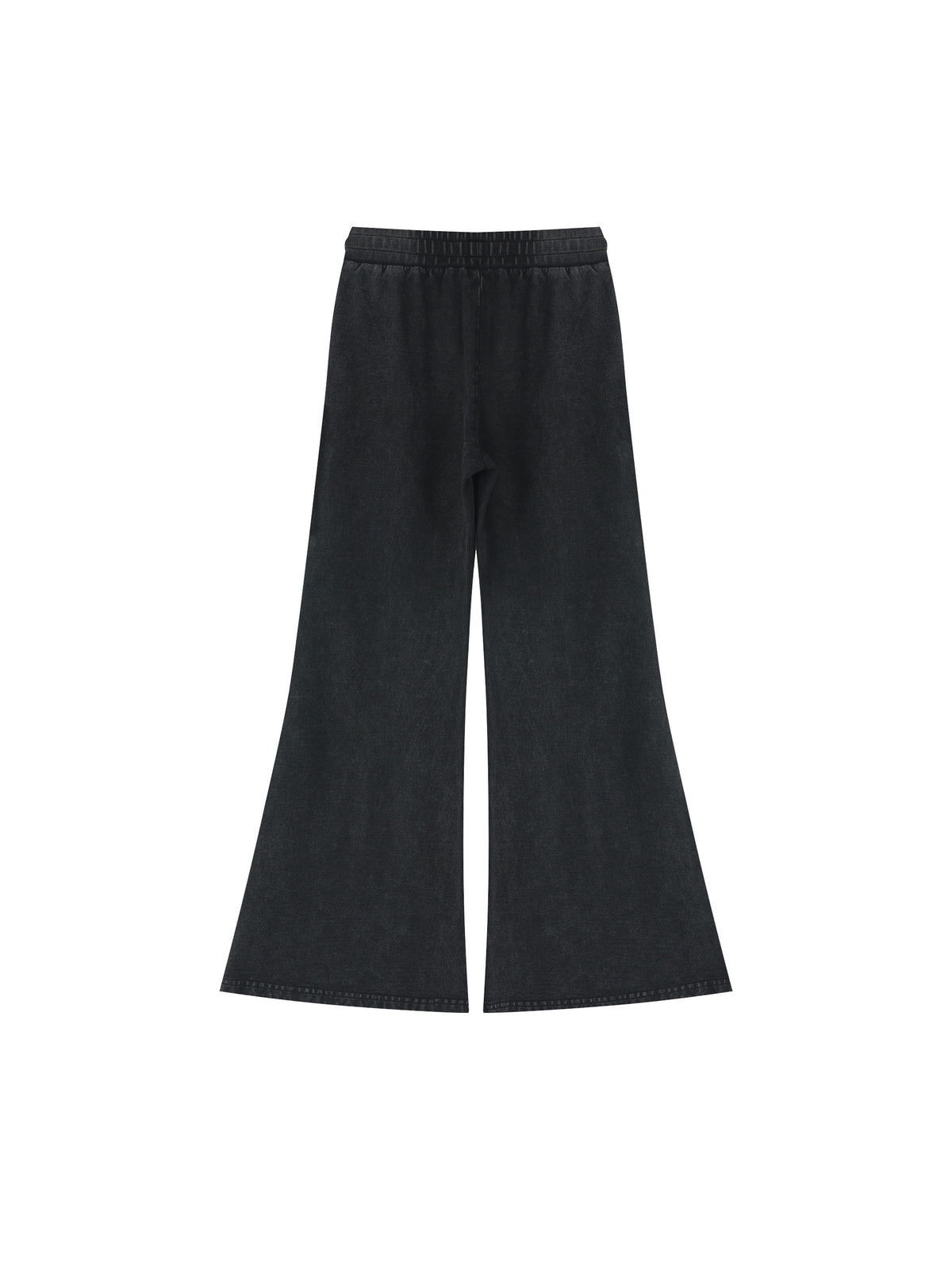 Women’s Vintage Wash Flared Sweatpants black back product view