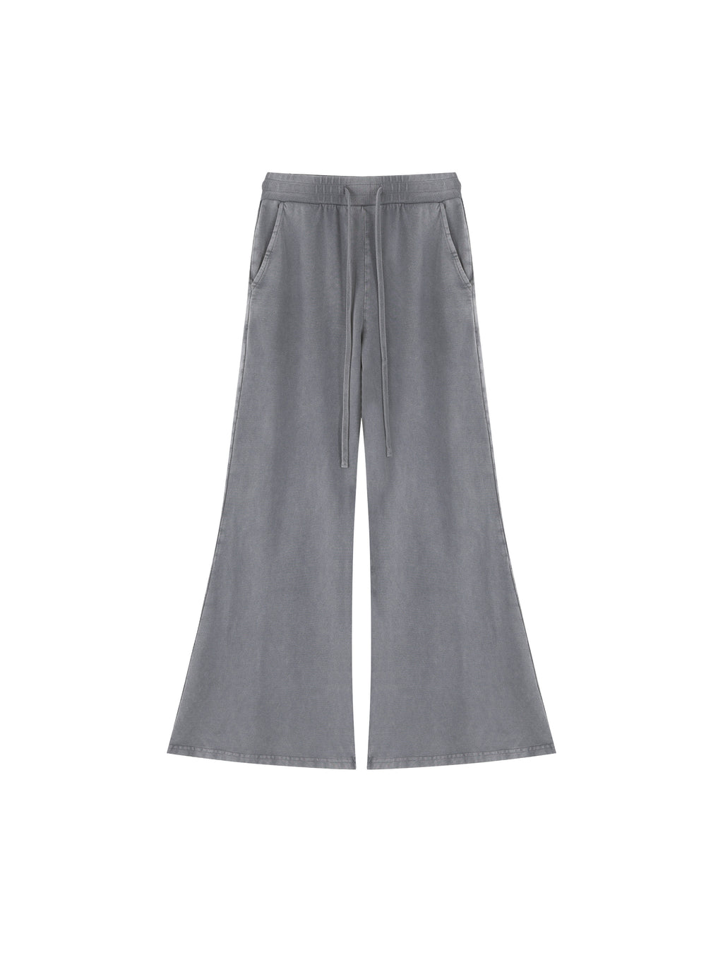 Women’s Vintage Wash Flared Sweatpants cement gray front product view