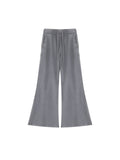 Women’s Vintage Wash Flared Sweatpants cement gray front product view