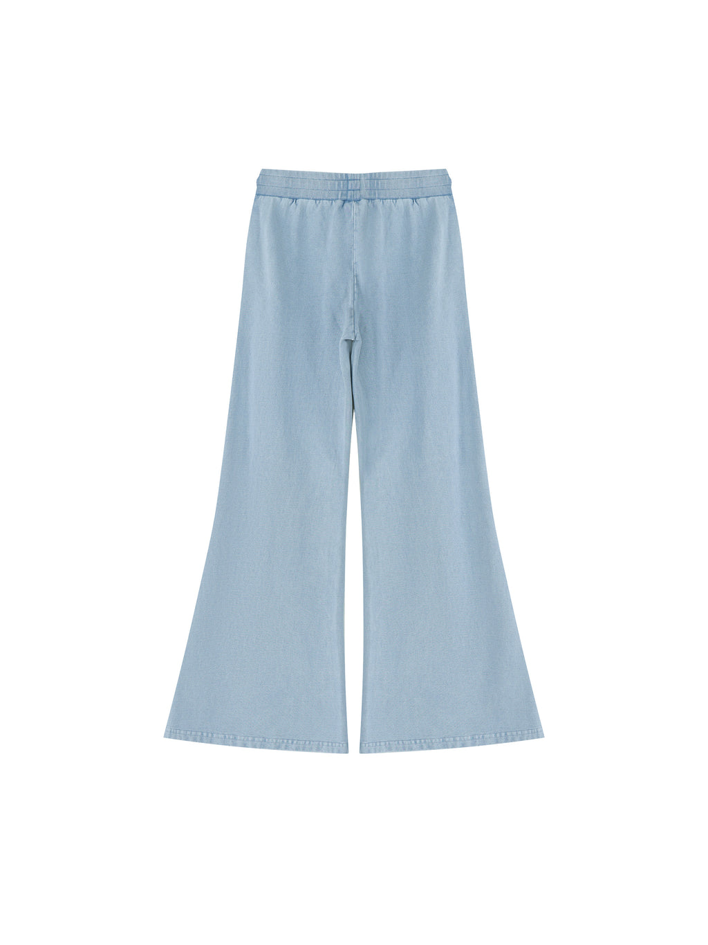 Women’s Vintage Wash Flared Sweatpants gray blue back product view