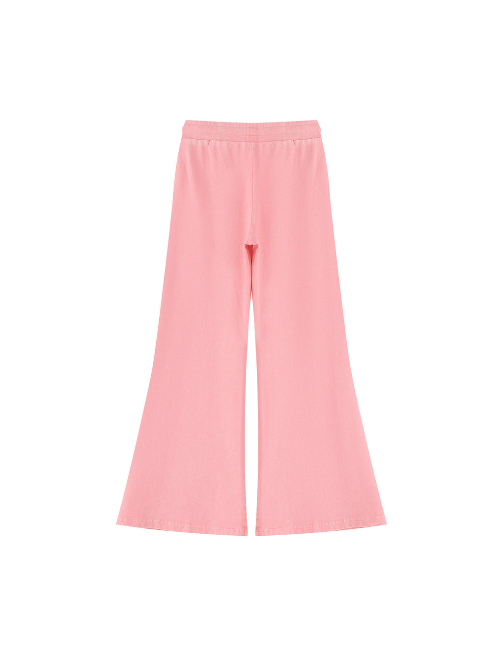 Women’s Vintage Wash Flared Sweatpants pink back product view
