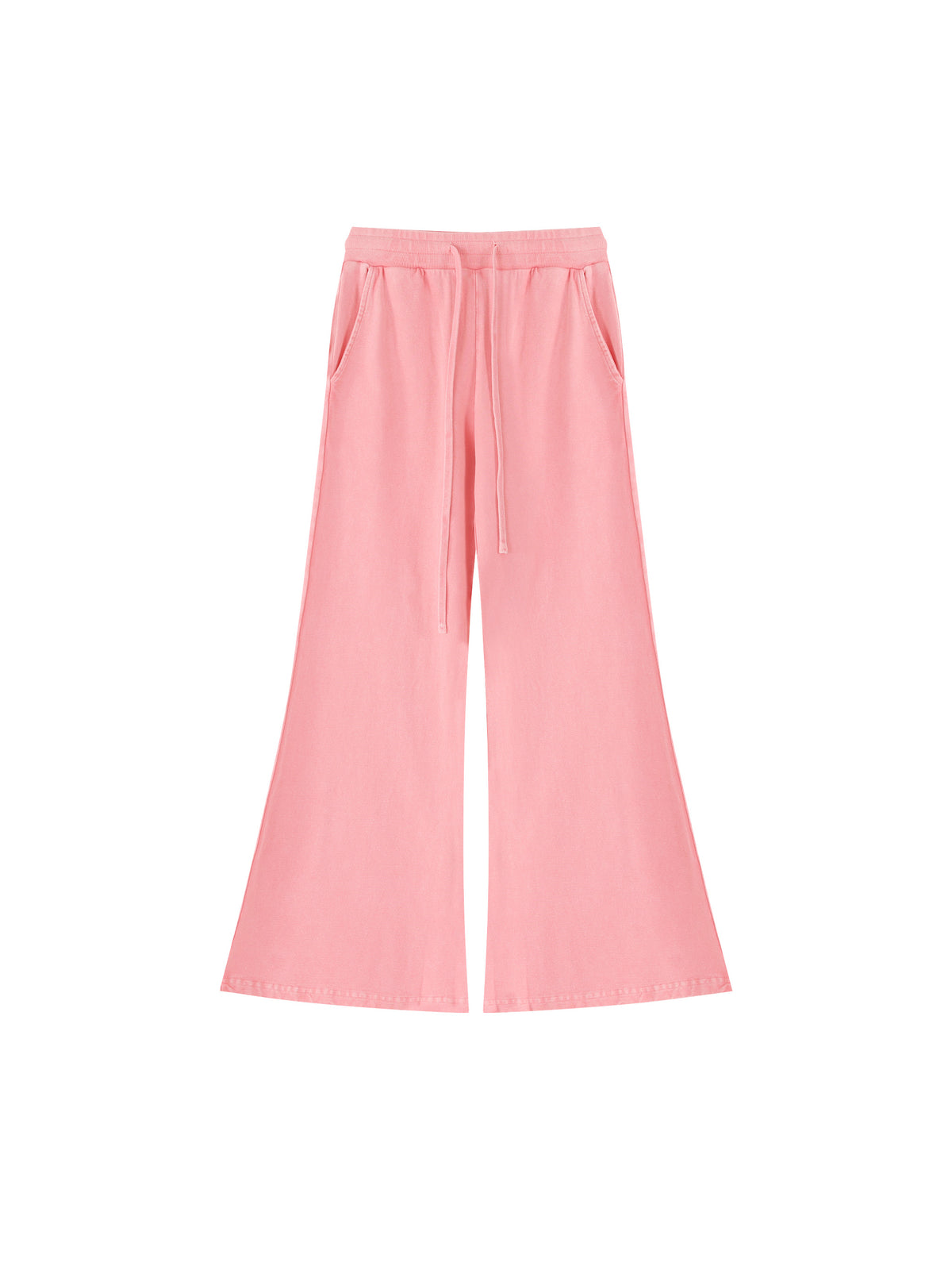 Women’s Vintage Wash Flared Sweatpants pink front product view