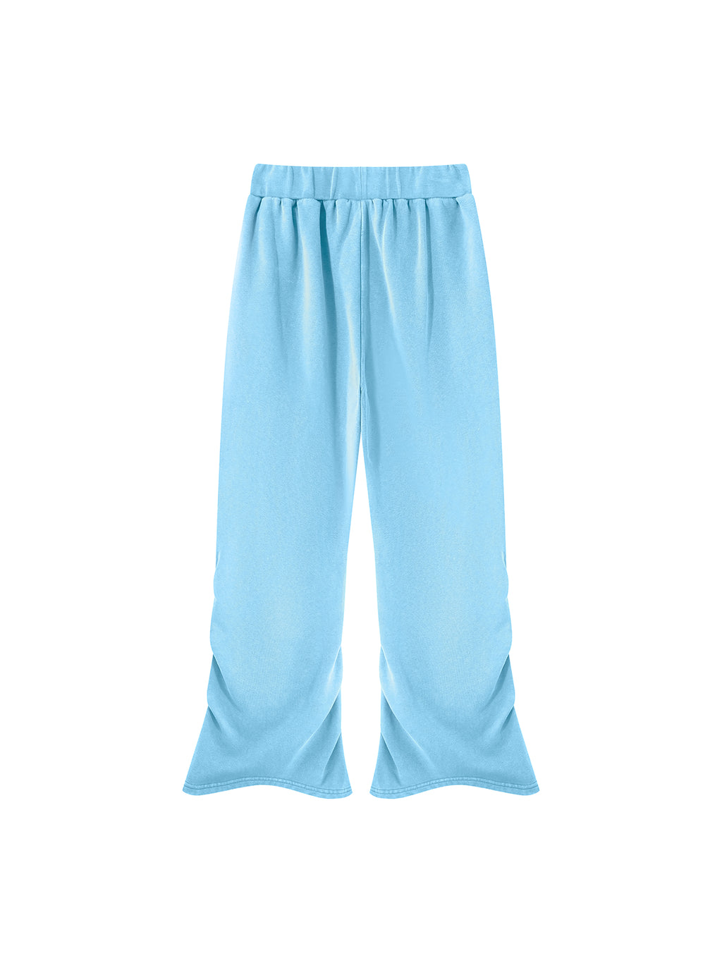 Women’s Vintage Wash Ruched Sweatpants sky blue back product view