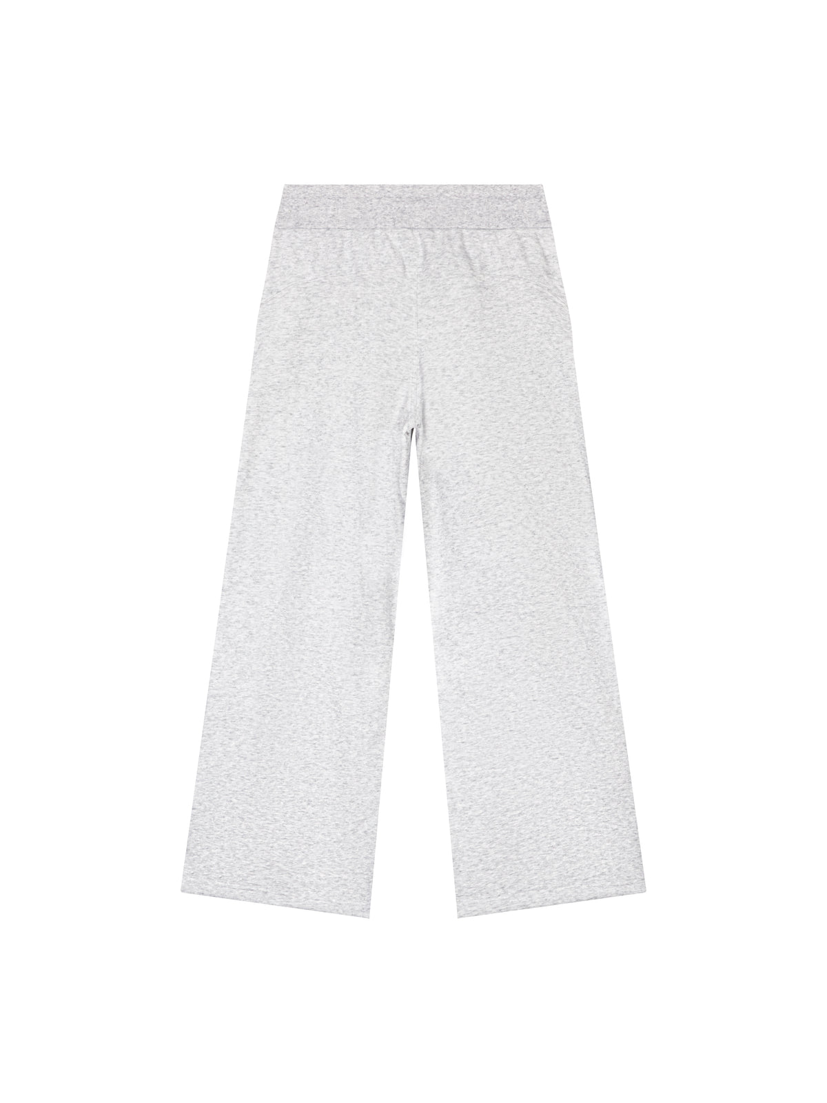 Women’s Wide Leg Fleece Sweatpants cold gray back product view