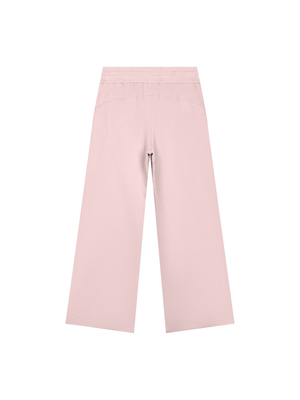 Women’s Wide Leg Fleece Sweatpants light pink back product view