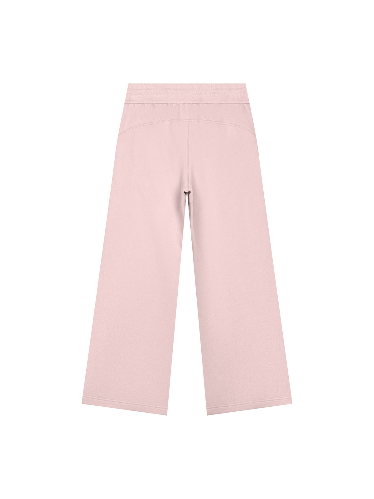 Women’s Wide Leg Fleece Sweatpants light pink back product view