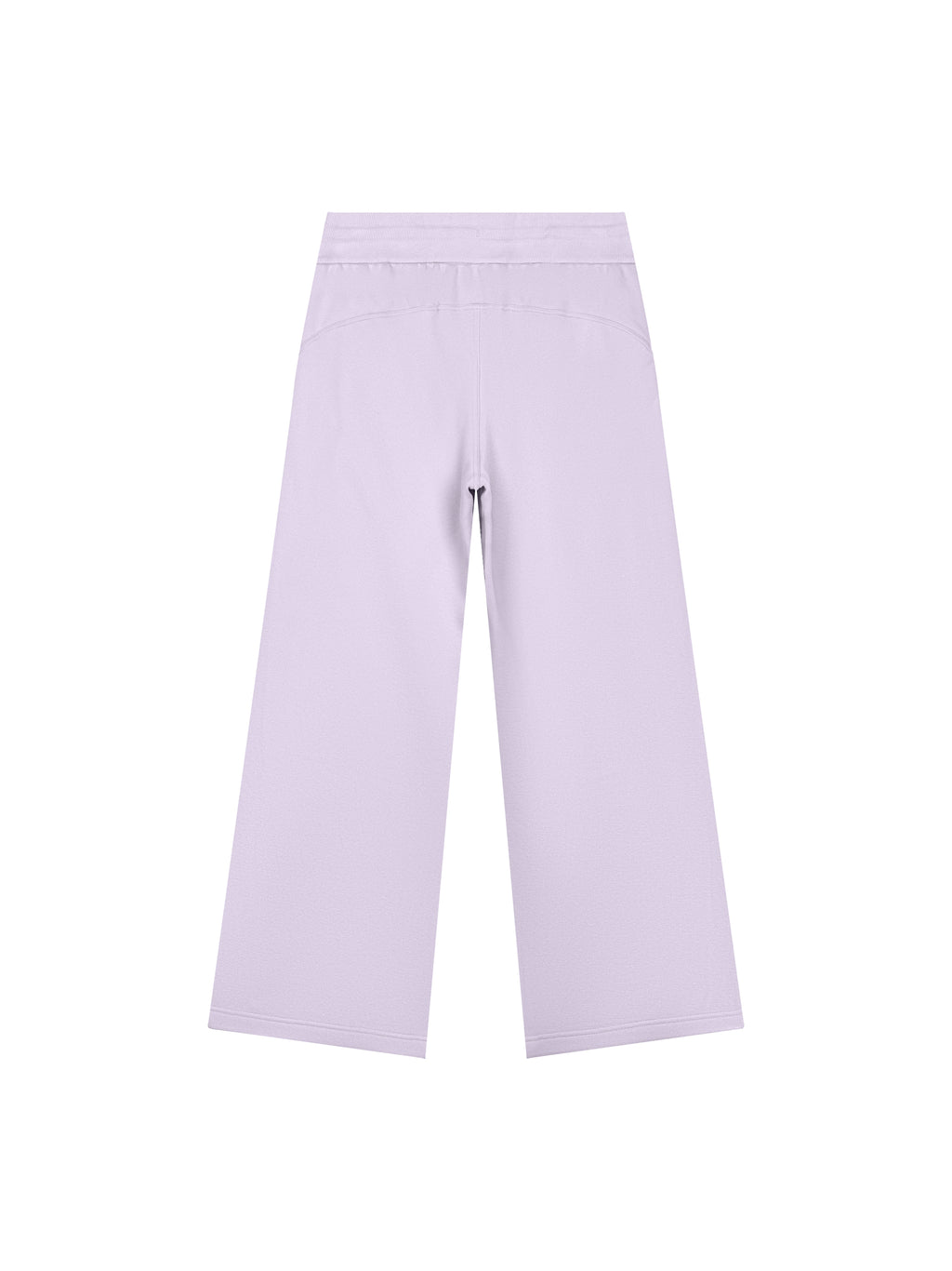 Women’s Wide Leg Fleece Sweatpants light purple back product view