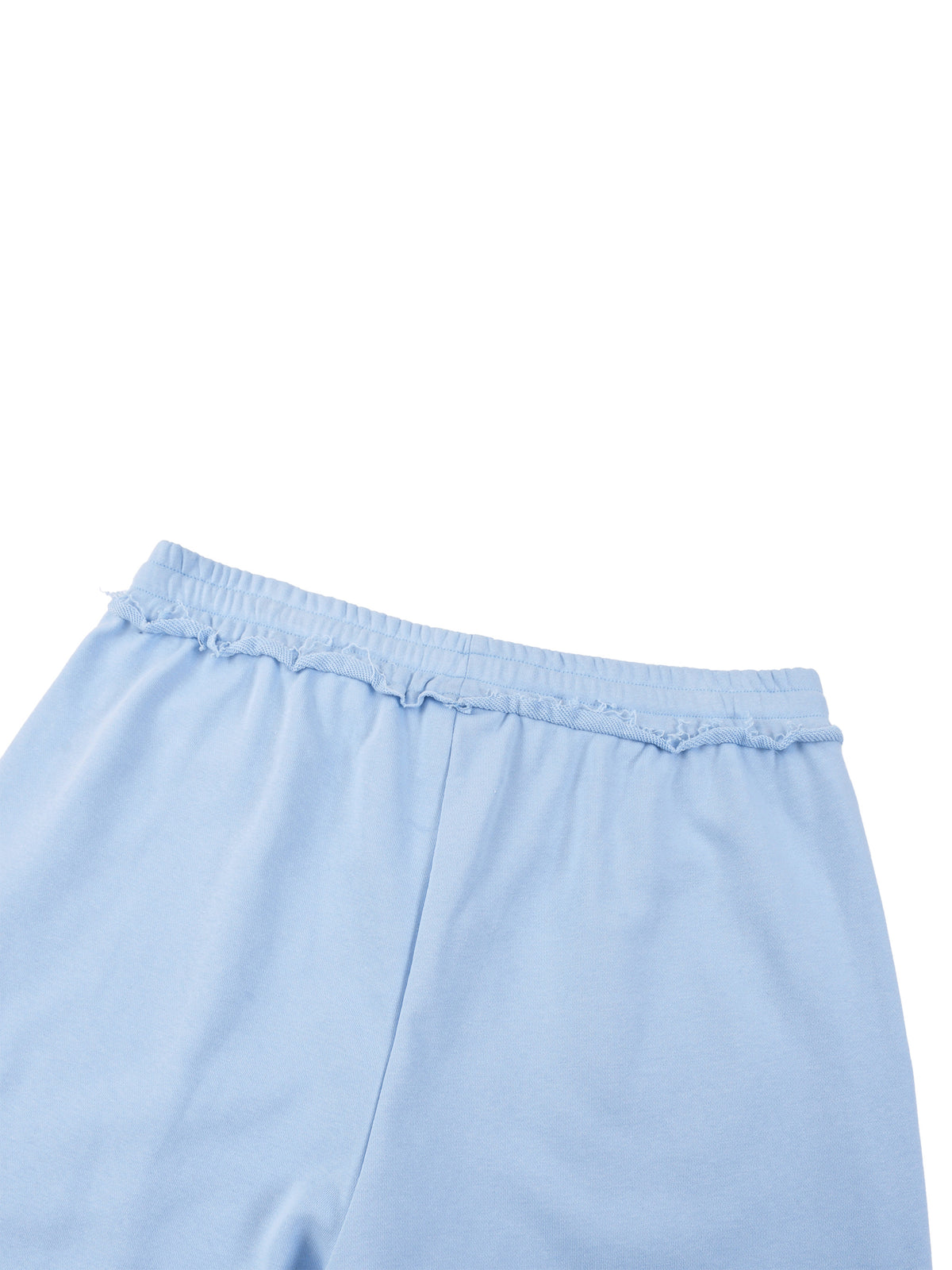 Women’s Wide Leg Raw Edge Sweatpants back waistband detail