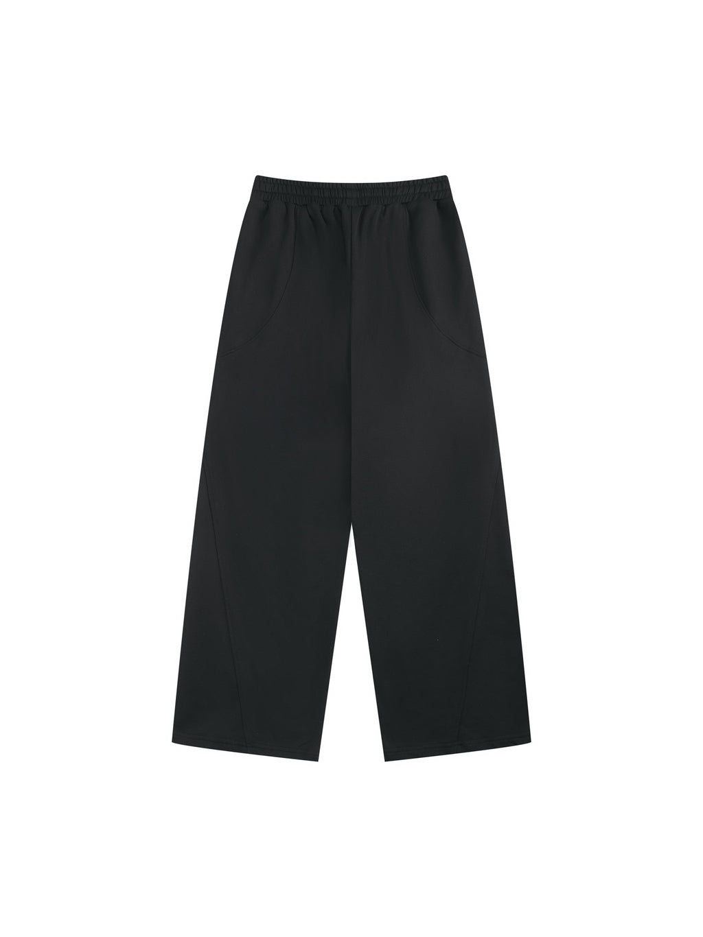 Women’s Wide Leg Sweatpants black back product view