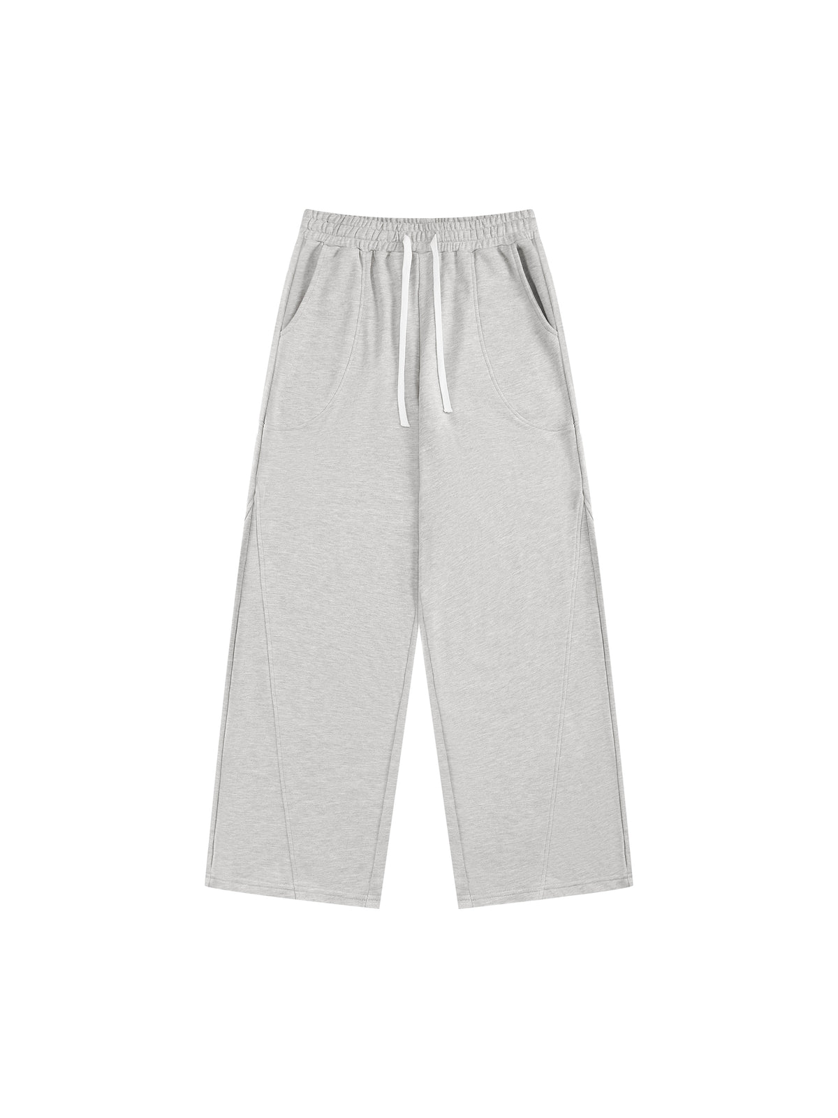 Women’s Wide Leg Sweatpants flower gray front product view