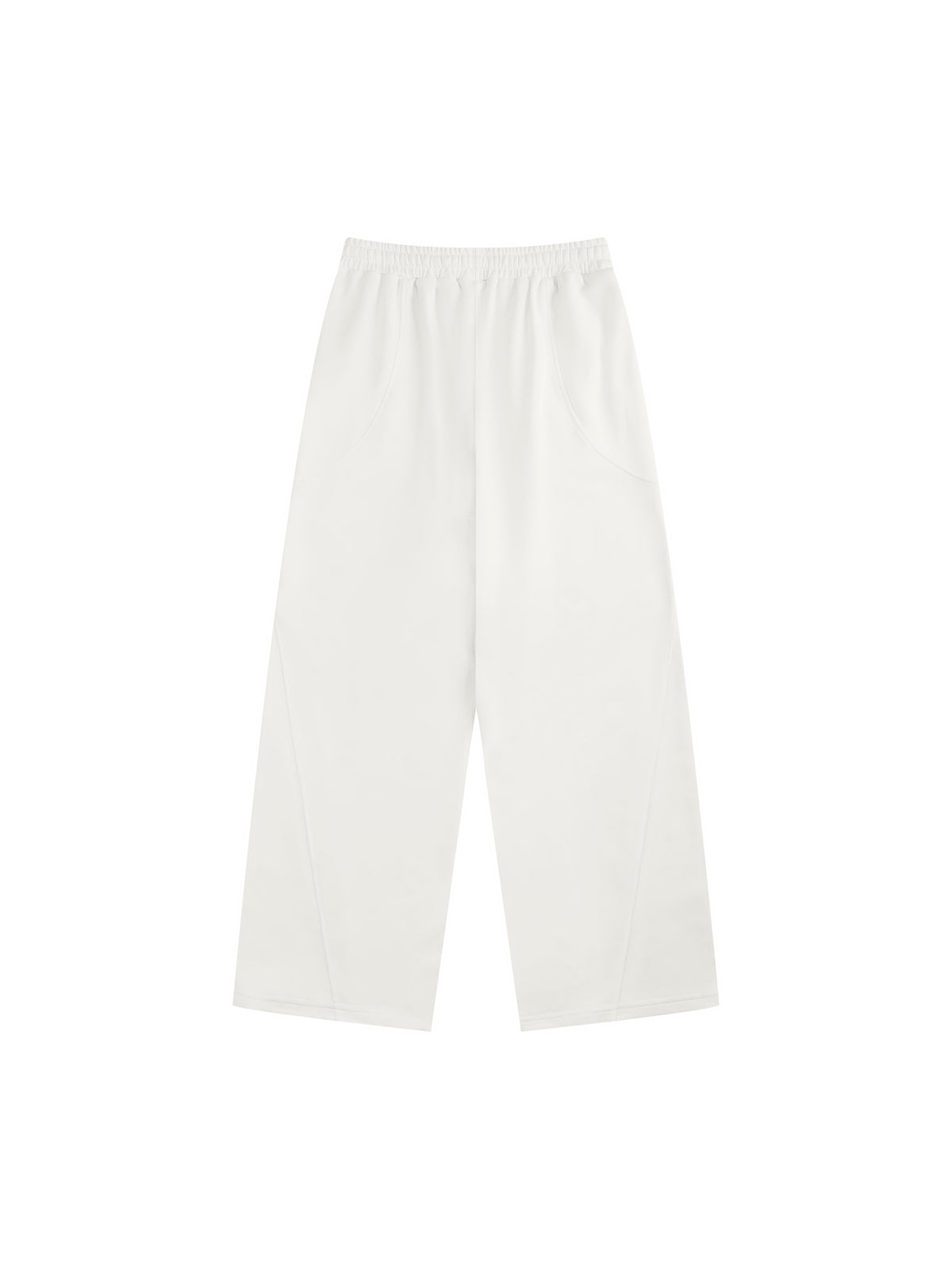 Women’s Wide Leg Sweatpants white back product view