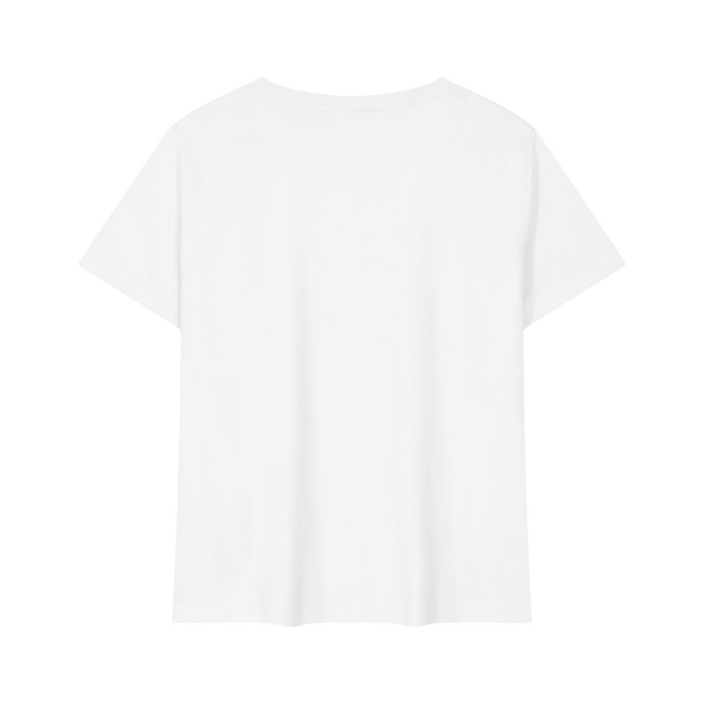 Women's Celestial Butterfly Quick-Dry Baby T-Shirt V2 in White - back mockup